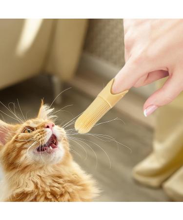 JISADER Pet Oral Care Finger Brush for Dogs and Cats - Gentle Tool Yellow - Buy Online on SooperMarket.com