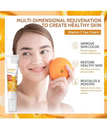 Trendyfave Vitamin C Eye Cream Under Eye Cream for Dark Circles and Puffy Eyes Eye Bags Remover Hydrating Eye Cream Fade Fine Lines Anti Aging Eye Cream for All Women Men Skin - Buy Online on SooperMarket.com