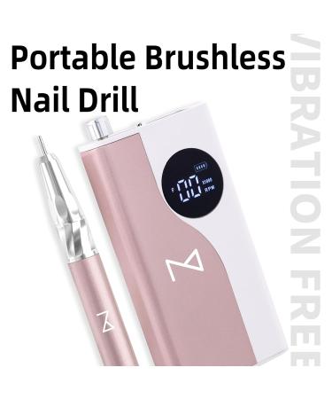 M - Ying Yang Brushless Nail Drill | 35K RPM Wireless Nail Art Tool | Ultra Quiet 85W Aluminum Alloy (Rose Gold - Buy Online on SooperMarket.com