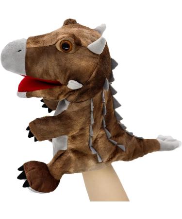 Lilizzhoumax Ankylosaurus Dinosaur Hand Puppet Plush Toy - Interactive Stuffed Animal for Kids - Educational Role-Playing Toy and Home Decoration - Buy Online on SooperMarket.com