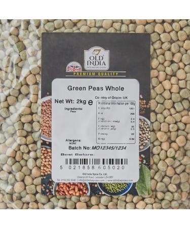 Old India Green Peas Whole 2kg - Premium Quality Peas - 2 kg Pack - Buy Online on SooperMarket.com