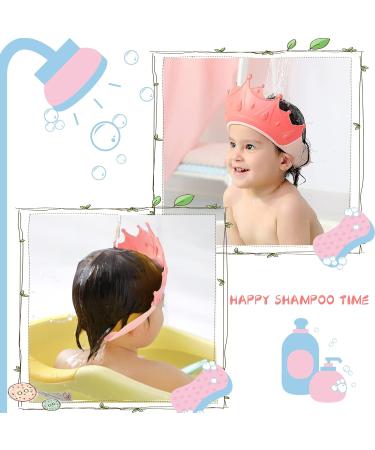 KAMHBE Kids Shower Cap Shield - Adjustable Crown Hair Wash Visor for Eyes, Ears & Face (Red) - Buy Online on SooperMarket.com
