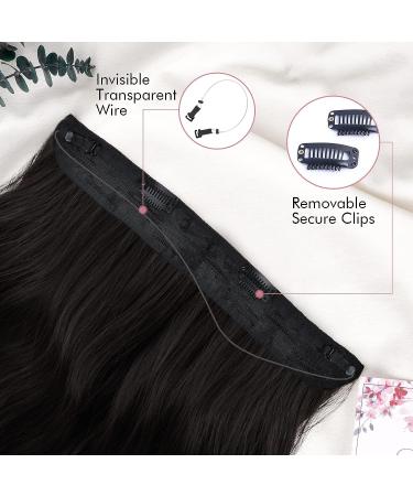 REECHO Invisible Wire Hair Extensions | Curly Wavy Secret Hairpiece 20 Inch - Light Blonde - Buy Online on SooperMarket.com