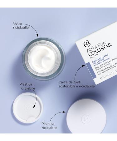 Collistar Active Pure Collagen Balm Cream Face Cream with Anti-Wrinkle and Firming Effect for All Skin Types Free from Silicone Alcohol and Dyes 50 ml - Buy Online on SooperMarket.com