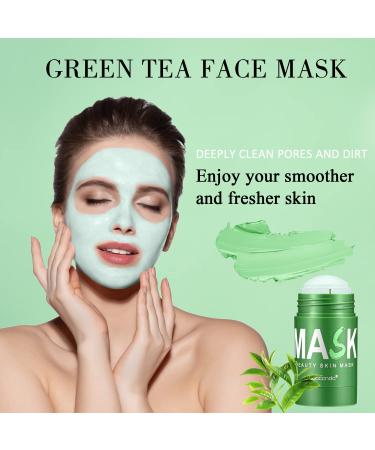 Lisara Green Tea Mask Stick (2 Pack) - Blackhead Remover with Green Tea Extract | Deep Pore Cleansing Clay Mask for Oil Control and Blackhead Reduction | Suitable for All Skin Types - Buy Online on SooperMarket.com