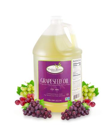 Tutto Bene Premium Grapeseed Oil - 1 Gallon (128oz) | 0 Trans Fat, Cholesterol-Free, High Antioxidants & Vitamin E - Ideal for Healthy Cooking - Buy Online on SooperMarket.com