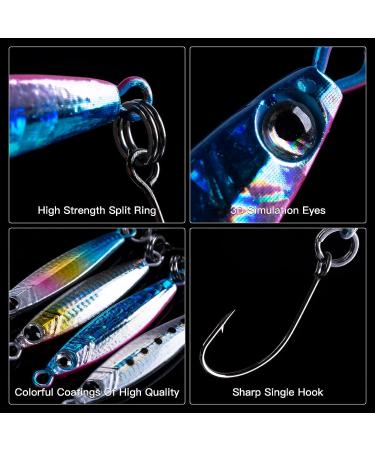 Goture Fishing Spoons Hard Lures Casting Spoon/Ice Fishing Jigs - Trout Bass Pike Walleye Crappie Bluegill - 12pcs in Tackle Box - Buy Online on SooperMarket.com