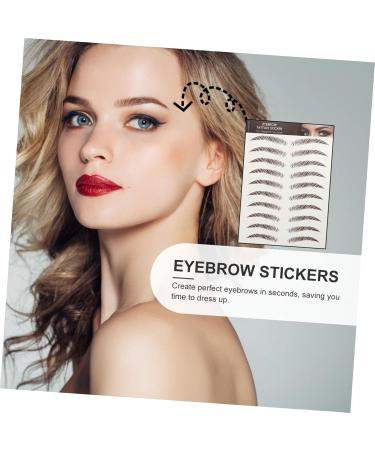 Beavorty 36 Sheets waterproof eyebrow stickers beauty tools Eyebrow Grooming Shaping Sticker cosmetic 3d set - Buy Online on SooperMarket.com