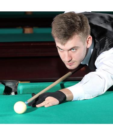 Patikil 3 Fingers Pool Gloves - Left & Right Hand Billiard Cue Glove for Carom, Snooker, and Pool - Black - Buy Online on SooperMarket.com