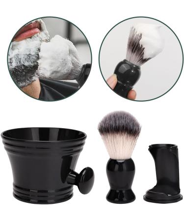 Magidal Cleaning Bowl & Razor Brush Set - Premium Hairdressing Tool | Gift Set with Nylon Bristles & Shaving Soap Mug - Perfect for Salons & On-the-Go Use | Black - Buy Online on SooperMarket.com