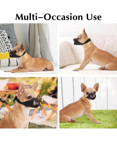 YOLHAMY Soft Muzzle for Dogs - Prevent Biting & Barking | Fits Chihuahua Shih Tzu Bulldog Pitbull | XXS to Large - Buy Online on SooperMarket.com