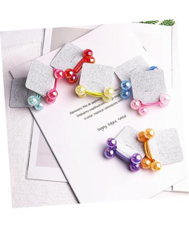ABOOFAN 9 Pairs Kids Hair Ties Bracelet Holder Hair Ties Balls Pearl Hair Accessories Butterfly Ball Hair Rope Band Tie Ball Hair Ties Blue Scrunchies Pearl Tiara Miss Acrylic Bouncy Ball - Buy Online on SooperMarket.com