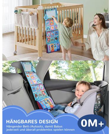 Dcsioike Baby Toys for 0-9 Months | Montessori Fabric Books with Mirror | Foldable Hanging Gifts for Newborn Girls - Buy Online on SooperMarket.com