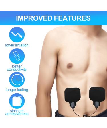Elthmpr 30 EMS Gel Pads - Hydrogel Muscle Stimulator Replacement for Abdominal Trainer | Perfect for Muscle Training & Fitness - Buy Online on SooperMarket.com