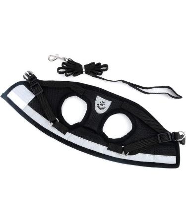 Ranphy Cat Dishes & Leash Set - Break-Proof Reflective Chest Harness for Small & Adult Cats - Soft Fabric Black Size L (Chest 44 cm) - Buy Online on SooperMarket.com