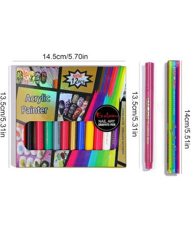 Nail Art 3D Paint Waterproof and Quick Dry Nail Art Painting | Easy to Use Drawing Nail Design for Nail DIY Decoration Kot-au 05 - Buy Online on SooperMarket.com