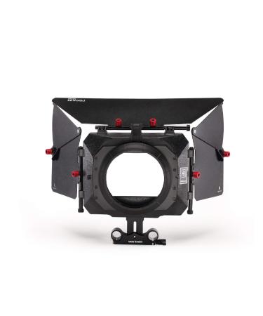 PROAIM MB-600 Sunshade Mattebox w Height Riser for Camera Lenses up to 95mm. for 15mm Rails, Top Flag, Extendable Side Flags & Knicker. 2 Filter Holders, 4:3 & 16:9 Format Masks, Tool-Less (P-MB-600)