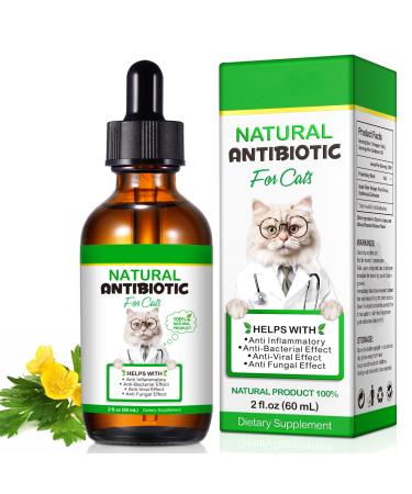 Cat Antibiotics for Infections 60ml Antibiotics for Cats Cat Antibiotics Vitamins for Cats Cat Supplements Antibiotic Ointemnt Cat Vitamin Paste Support Immune System & Cat Allergy Relief