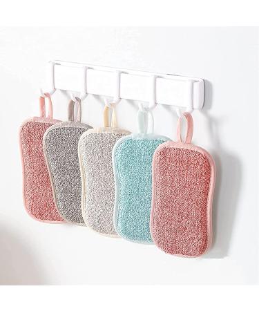 KisSealed 20 Pcs Scrub Sponge Pads Durable Dishes Cleaning Sponges for Kitchen Reusable Washing Up Cleaner Multiple Uses Scouring Power Scrubs for Dishwasher Sink Bathroom Counter Stove - Buy Online on SooperMarket.com