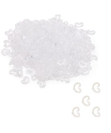 Toyland 300 x Clear C Clips for Making Loom Band Jewellery  Loom Band Accessories