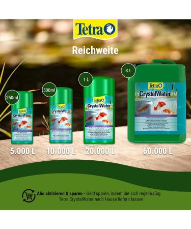 Tetra Pond CrystalWater - 3L Water Clarifier for Clear Garden Pond | Eliminate Turbidity Effectively - Buy Online on SooperMarket.com