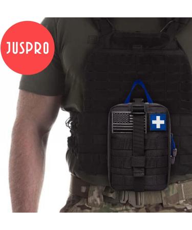 Buy Medical Tactical Bags & EMT IFAK Rip-Away Utility Pouch | Camping Hunting Hiking Supplies - Blue/Black - Buy Online on SooperMarket.com