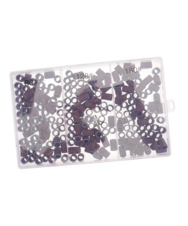 PLAFOPE 1 Box Boxed Manicure Circle Professional Nail Drill Nail Sanding Ring Portable Nail Drill Ring Manicure Tools Nail Polishing Accessory Nail Grinding Tool Resin Abrasive Cloth