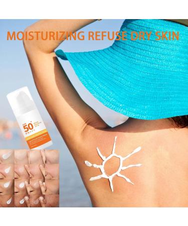 Trendyfave SPF 50+ Sunscreen Sun Cream For High Sun Protection Sun Screen for Summer Moisturising Sun Cream Protects Delicate Skin Against Sunburn and Long-Term UV Damage Travel Size 50g - Buy Online on SooperMarket.com