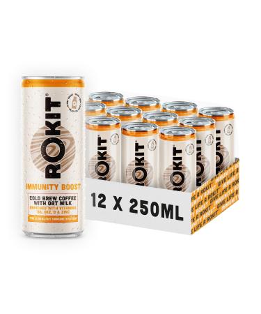 Rokit Immunity Boost Cold Brew Coffee & Oat M!lk Immunity Boost 12 Count (Pack of 1)