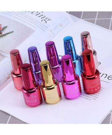 Minkissy 1pc Metallic Nail Polish Long Lasting Semi- Mirror Effect Nail Art Polish Shiny Metal Nail Polish (Wine Red) - Buy Online on SooperMarket.com