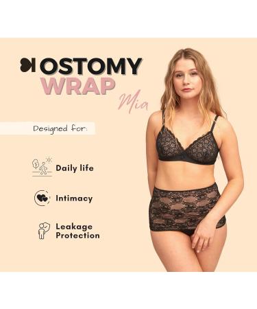 Siil Stoma Bandage & Black Cover for Colostomy Urostomy Ileostomy Bags - XS-XXL for Women - Buy Online on SooperMarket.com