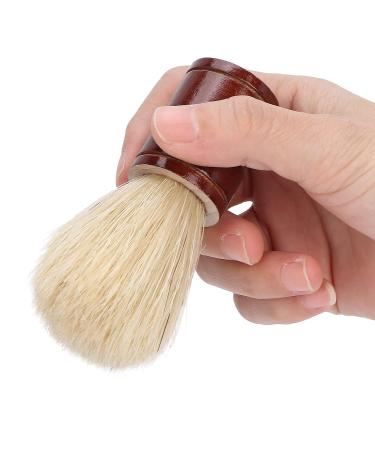 Men's Shaving Brush - Wooden Handle Facial Hair Styling Tool for Mustache & Beard - Premium Quality Shaving Brush for Men - Buy Online on SooperMarket.com