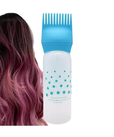 Ghirting Oil Scalp Applicator Bottle Applicator Brush Hair Oiling Applicator Bottle | Hair Dye Brush Bottle Lightweight Oil Bottle Applicator Brush for Hair Dyeing Scalp Blue
