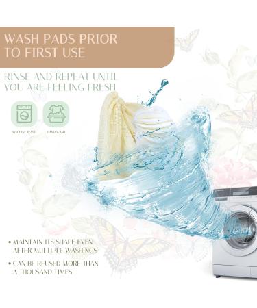 12 Packs Reusable Bamboo Fiber Makeup Remover Pads with Cotton Storage Bag 4 Layers 100% Organic Bamboo Facial Cotton Rounds Eco-friendly Waste Free - Buy Online on SooperMarket.com