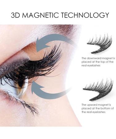 Lumentes Magnetic Eyelashes Lumentes Magnetic Lashes Magnetic Eyelashes Without Eyeliner Reusable Magnetic Eyelashes with Applicator No Glue or Liner Needed (Color : KS01-4) - Buy Online on SooperMarket.com