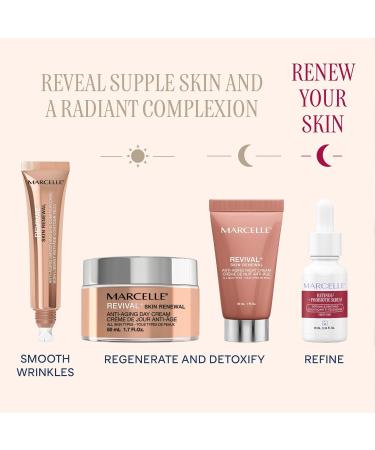 Marcelle Revival+ Skin Renewal Holiday Gift Set Renewing & Redensifying Anti-Aging Skin Care Routine for All Skin Types 45+ Hypoallergenic Fragrance-Free Paraben-Free Cruelty-Free - Buy Online on SooperMarket.com