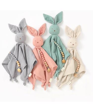 Blumie Dummy Clips Set of 2 for Baby | Silicone Pacifier Holder for Boys and Girls (Pink & Beige) | BPA Free Soother Chains - Buy Online on SooperMarket.com
