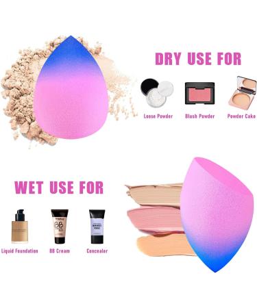 DUAIU 3pcs Gradient Makeup Sponge Blender Set | Beauty Blender for Foundation, Concealer, and Powder Puff - Buy Online on SooperMarket.com