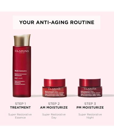 CLARINS Super Restorative Treatment Essence - Anti-Aging Face Lotion for Mature Skin | Smooths Pores Softens Skin & Restores Radiance | 6.7 Fl Oz - International Shipping Available - Buy Online on SooperMarket.com