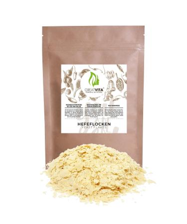Yeast flakes 800g / pure premium food yeast - vegan nutritional yeast with extra vitamin / GreatVita