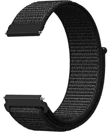 Nylon Sports Bands for Wyze Watch 44 47mm  Adjustable Sports Loop Replacement Strap Wristbands Compatible with Wyze Smart Watch Black - Buy Online on SooperMarket.com