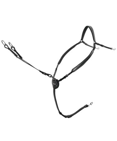 Passier breastplate Marcus Ehning black silver with martingale fork pony