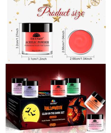 EBANKU 12 Colors Acrylic Powder Set for Professional Nail Extension - Long-Lasting, No Lamp Needed - Perfect for Christmas Party - Buy Online on SooperMarket.com