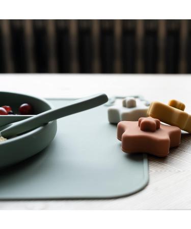 Minifolk Silicone Baby/Toddler Feeding Spoons Set of 5 - Ocean | Weaning Spoons, Dishwasher Safe - Buy Online on SooperMarket.com