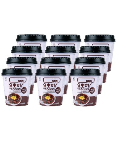 Yopokki Rice Cake - Black Soybean Sauce 12x120g