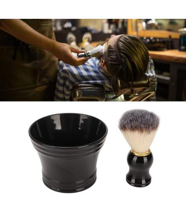 Premium Shaving Brush & Bowl Set | Soft Synthetic Bristles for Men's Grooming | Ideal for Barbers & Home Use - Buy Online on SooperMarket.com