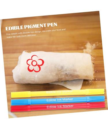 OFFSCH 3pcs Baking Pen Baking Coloring Tool Edible Color Markers Edible Markers for Edible Pens Plastic - Buy Online on SooperMarket.com