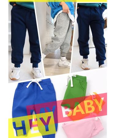 CuteOn Unisex Kids Elastic Waist Cotton Warm Trousers | 1 Year | Dark Blue - Buy Online on SooperMarket.com