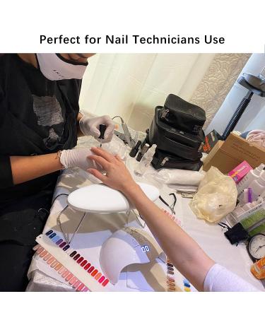 Nail Arm Rest - Professional Microfiber Leather Manicure Hand Cushion Stand in White - Buy Online on SooperMarket.com