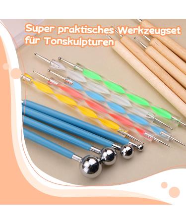 Buy Bamru 14 Dotting Tools Set for Stone Painting Nail Art & Embossing - Includes Balls Box & Pen - International Shipping Available - Buy Online on SooperMarket.com